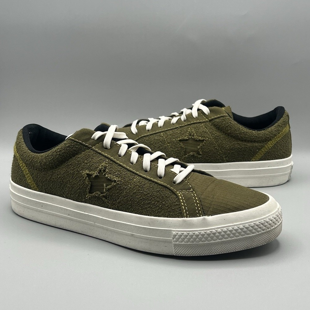 Converse One Star OX Low Renew Sneaker Olive Green - Men Size 9 (172349C)